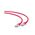 Gembird patchcord kat. 6A, FTP, LSZH, 0.25m, czerwony (PP6A-LSZHCU-R-0.25M)