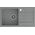 Νεροχύτης GraniteQ JERRY 111 γκρι γρανίτης νεροχύτης (77x44x17,5) + σιφόνι + καπάκι