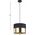 Lampa sufitowa wisząca 110cm Czarno-złoty klosz 20cm 1xE27 Londyn gold