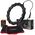 ZESTAW HULA HOP HHW02 BLACK Z WYPUSTKAMI I OBCIĄŻNIKIEM HMS + PAS BR163 RED