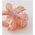 Spinka do włosów klamra XL kwiat OMBRE transparent pomarańcz 7,5 x 8cm SP397POM