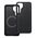 Κάλυμμα Carbon Elite Mag συμβατό με MagSafe ταιριάζει με SAMSUNG S25 PLUS μαύρο