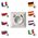 Πρίζα FRENCH Emos A6000.0 με USB 2,1A max. IP20 γυαλιστερό λευκό
