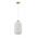 Italux Lindo PND-52636-1-GD κρεμαστό φωτιστικό 1x40W E27 λευκό/χρυσό