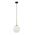 Italux Deore PND-5578-1S-BRO-BK κρεμαστό φωτιστικό 1x40W E27 λευκό/μαύρο
