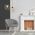 Lamkur Zoya 45139 μοντέρνο κρεμαστό φωτιστικό loft με μεταλλικό κλουβί 1x60W E27 χρυσό/μαύρο