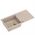 EVAN 146 XL GraniteQ νεροχύτης με σιφόνι Push 2 Open 1-θέσιο χωρίς αποστράγγιση (1000x500x210| θάλαμος 420x480) pearl beige / χρυσά στοιχεία
