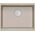 LOGAN 100 GraniteQ νεροχύτης pearl beige 56x45x21,5 cm 1-θέσιος υποκαθήμενος με χειροκίνητο σιφόνι από ανοξείδωτο ατσάλι