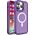 Hurtel Magnetyczne etui z MagSafe Color Matte Case do iPhone 15 Plus - fioletowe
