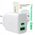 Φορτιστής τοίχου Greencell PowerSource Duo30 Λευκός 30W USB-C USB-A Power Delivery QC3.0- 1x USB-C, 1x USB-A