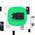 Green Cell PowerSource Duo30 Μαύρος Φορτιστής τοίχου 30W USB-C USB-A Power Delivery QC3.0- 1x USB-C, 1x USB-A