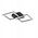 Φωτιστικό οροφής LED EGLO RGBIC PLAFONIERA, 2x9.8W, RGB, 2100 lm, 525x310x80 mm, με τηλεχειριστήριο