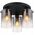 Φωτιστικό οροφής GLOBO FLORENTINA, 3x E27, 40W, 230V, μέταλλο, μαύρο χρώμα, o40.5x26 cm