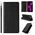 Θήκη Magnet Strap etui iPhone 14 Pro κάλυμμα με καπάκι πορτοφόλι mini λουράκι βάση μαύρο