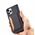 Θήκη κάρτας μαγνήτη etui do iPhone 12 Pro θήκη πορτοφόλι για κάρτες βάση μαύρη