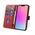 Θήκη Magnet Case Samsung Galaxy S23+ με καπάκι πορτοφόλι βάση κόκκινη