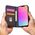 Μαγνητική Θήκη Κάρτας etui Samsung Galaxy S23 θήκη με καπάκι πορτοφόλι βάση μαύρη