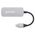 MANHATTAN USB-C 3-in-1 Μετατροπέας με Παροχή Ισχύος USB 3.2 Τύπου-C Αρσενικό σε HDMI 4K30Hz USB-A 5Gbit/s και USB-C PD 100W Αλουμίνιο Γκρι