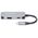 MANHATTAN USB-C 3-in-1 Μετατροπέας με Παροχή Ισχύος USB 3.2 Τύπου-C Αρσενικό σε HDMI 4K30Hz USB-A 5Gbit/s και USB-C PD 100W Αλουμίνιο Γκρι
