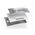 Καρτελάκι ονόματος Badgepoint® 68x22 mm, Polar® Classic 20 Σετ καρτελών εργαζομένων, καρτέλες με πλαίσιο από ανοξείδωτο ατσάλι, ακρυλικό γυαλί και εκτυπώσιμα ένθετα - 5 καρτέλες συμπεριλαμβανομένων 24 ενθέτων