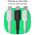 Καλώδιο Green Cell PowerStream USB Type-C Αρσενικό - USB Type-C Αρσενικό 100W Μέντα Πράσινο 0.3m 5904326376137