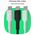 Καλώδιο Green Cell PowerFlex Γρήγορη Φόρτιση USB Type-C Αρσενικό - USB Type-C Αρσενικό 100W Μέντα Πράσινο 0.3m 5904326376229