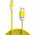 PANTONE MFi kabel USB - Lightning 1,5m 2,4A PT-LCS001-5 Yellow 102C