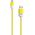 PANTONE MFi kabel USB - Lightning 1,5m 2,4A PT-LCS001-5 Yellow 102C