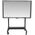 MEDIASPRINT Display Mobil 8010 XL Μαύρο για οθόνες έως 228,60cm 90 ίντσες Μέγιστο βάρος 130kg με μηχανική ρύθμιση ύψους