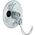 Wentylator  ścienny 50cm 220W SREBRNY cyrkulator