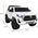 Toyota Hilux na akumulator dla dzieci Biały + Napęd 4x4 + Pilot + 2 bagażniki + Radio MP3 + LED