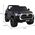 Toyota Hilux na akumulator dla dzieci Czarny + Napęd 4x4 + Pilot + 2 bagażniki + Radio MP3 + LED