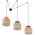 TK Lighting Duo 3140 lampa wisząca zwis 3x15W E27 juta/multikolor