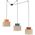 TK Lighting Duo 3140 lampa wisząca zwis 3x15W E27 juta/multikolor