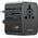 Travel Charger Adapter USAMS CC309 2xUSB-C 25W 4in1 US/AU/EU/UK black