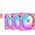Thermaltake CT140 EX Reverse Fan Pink 3 Pack ARGB Sync