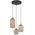 TK Lighting Pescara 4576 lampa wisząca zwis 3x15W E27 bursztynowa/czarna