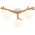 TK Lighting Sheron 5308 plafon lampa sufitowa 3x6W G9 biały/sosna
