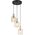 TK Lighting Sierra 6667 lampa wisząca zwis 3x15W E27 złota/bursztynowa