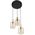 TK Lighting Sierra 6667 lampa wisząca zwis 3x15W E27 złota/bursztynowa