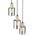 TK Lighting Sierra 6663 lampa wisząca zwis 3x15W E27 złota/grafitowa
