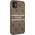 Guess Guess GUHCN614GDBR iPhone 11 6,1" brązowy/brown hardcase 4G Stripe
