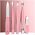 Zestaw akcesoriów do manicure, pedicure w etui różowe 12w1 AK20