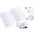 Ετικέτες ονομάτων Badgepoint® 80x34 mm, Polar® Classic 35 Σετ ταυτότητας εργαζομένων, πινακίδες με πλαίσιο από ανοξείδωτο ατσάλι, ακρυλικό γυαλί και εκτυπώσιμα ένθετα - 10 πινακίδες συμπεριλαμβανομένων 32 ενθέτων