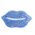 Μάσκα χειλιών IDC Institute Glitter Lip Pads Blue, 1 τεμ.