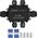 Κουτί επιφανειακής τοποθέτησης HD IP68, 0,5-6,0mm?, 2 δακτύλιοι M20, 4 δακτύλιοι M16