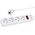 98-784# Πολύπριζο δικτύου pr-470wsp/usb 4-υποδοχές+usb με γείωση+διακόπτης 3m λευκό 3x1,5mm