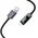 Καλώδιο USB A do Lightning HOCO 2,4A με οθόνη 1 m X112 μαύρο