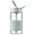 Γυάλινο μπουκάλι με καλαμάκι 500 ml, μοντέλο CD1017, χρώμα Cozy Greenish