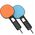 YAXO Σετ Λαβής για Joy-Con TENNIS SET για NS/NS2 Inferno Πορτοκαλί & Hydro Μπλε